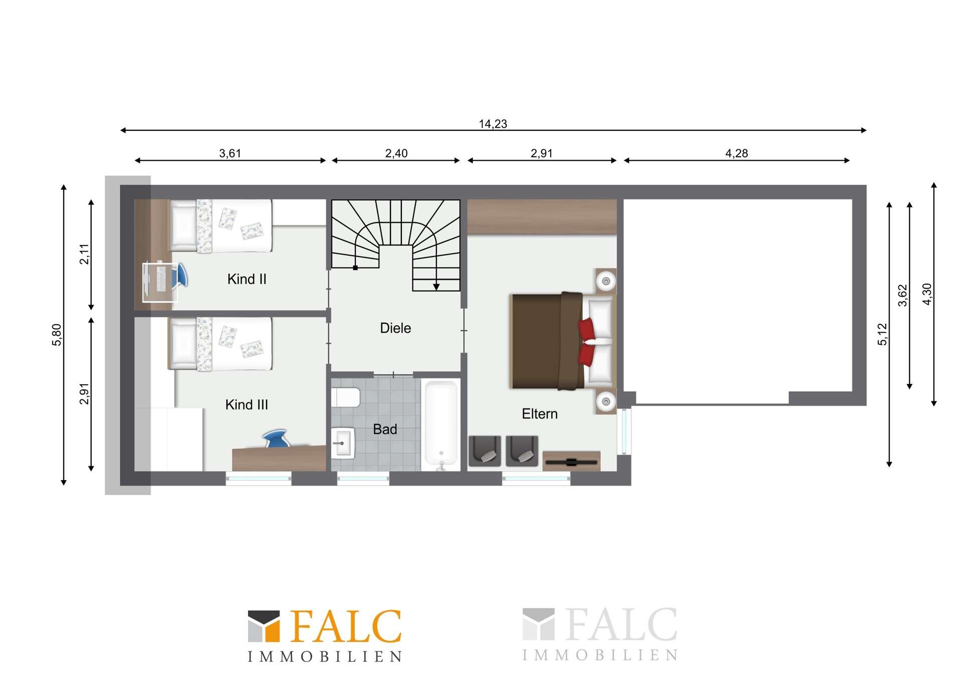 Grundriss Obergeschoss